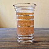 Vintage orange granite vase