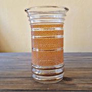Vintage orange granite vase