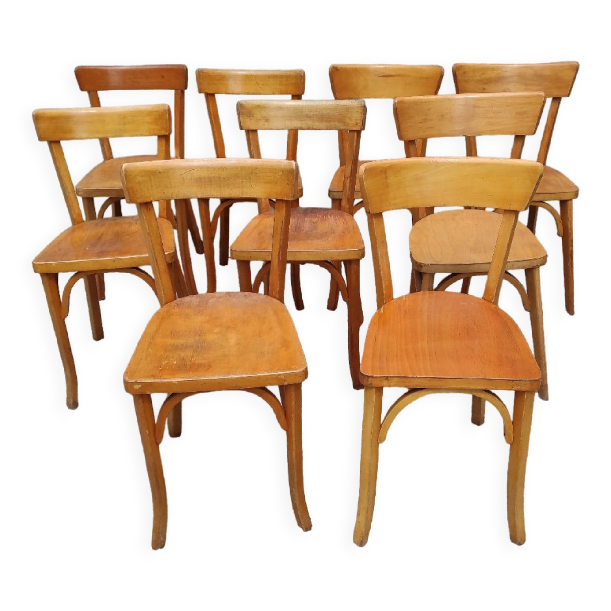 Lot 9 Baumann bistro chairs and Luterma bois bond