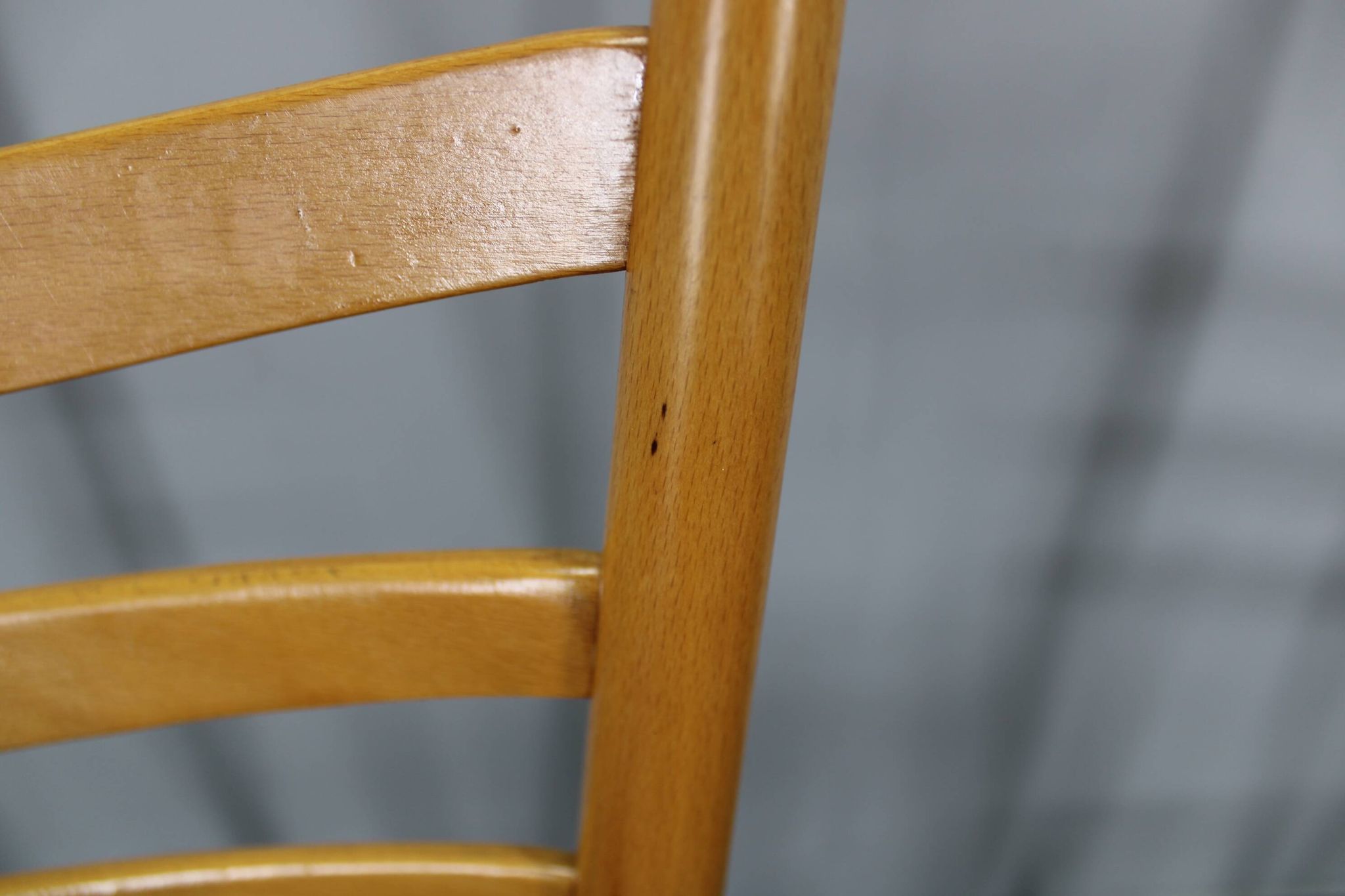 1960s Set of Four Beech Dining Chairs, Czechoslovakia