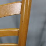 1960s Set of Four Beech Dining Chairs, Czechoslovakia