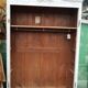 Ancienne armoire de mariée repeinte en blanc, début 19ème