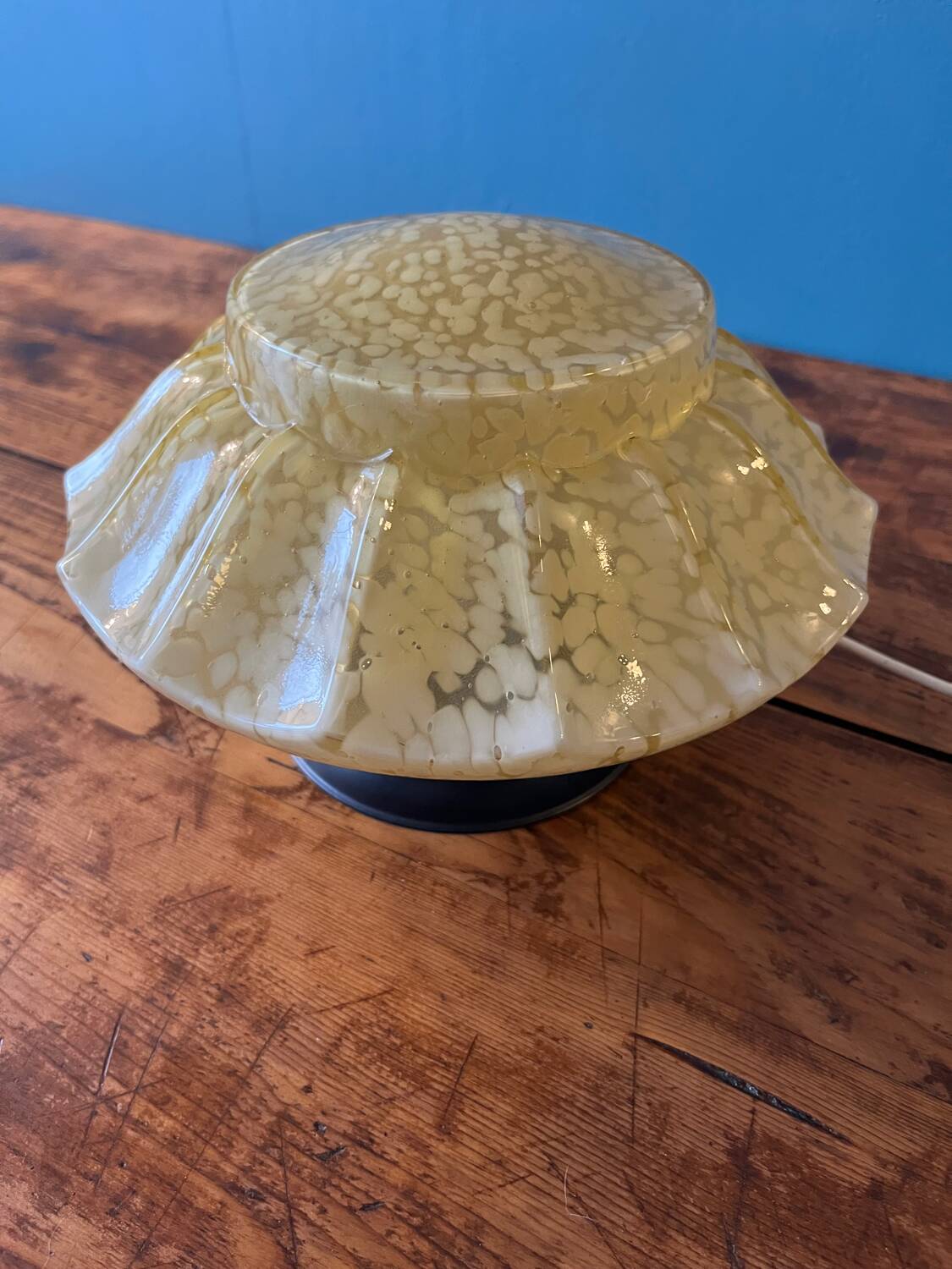 Lampe à poser verre de Clichy