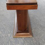 Vintage art deco wooden sofa end