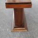Vintage art deco wooden sofa end
