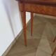 Console Louis XVI-Table d'appoint-Marqueterie-pieds sabots-années 80-Tiroir