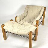 Jean Gillon  “Amazonas” 2 Lounge Chairs and Ottoman  (set of 3) for Italma