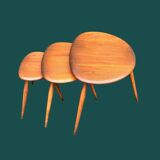 Ercol nesting tables, Pebble Nest of Tables
