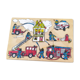 Vintage firefighters theme puzzle