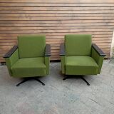 Pair vintage armchairs