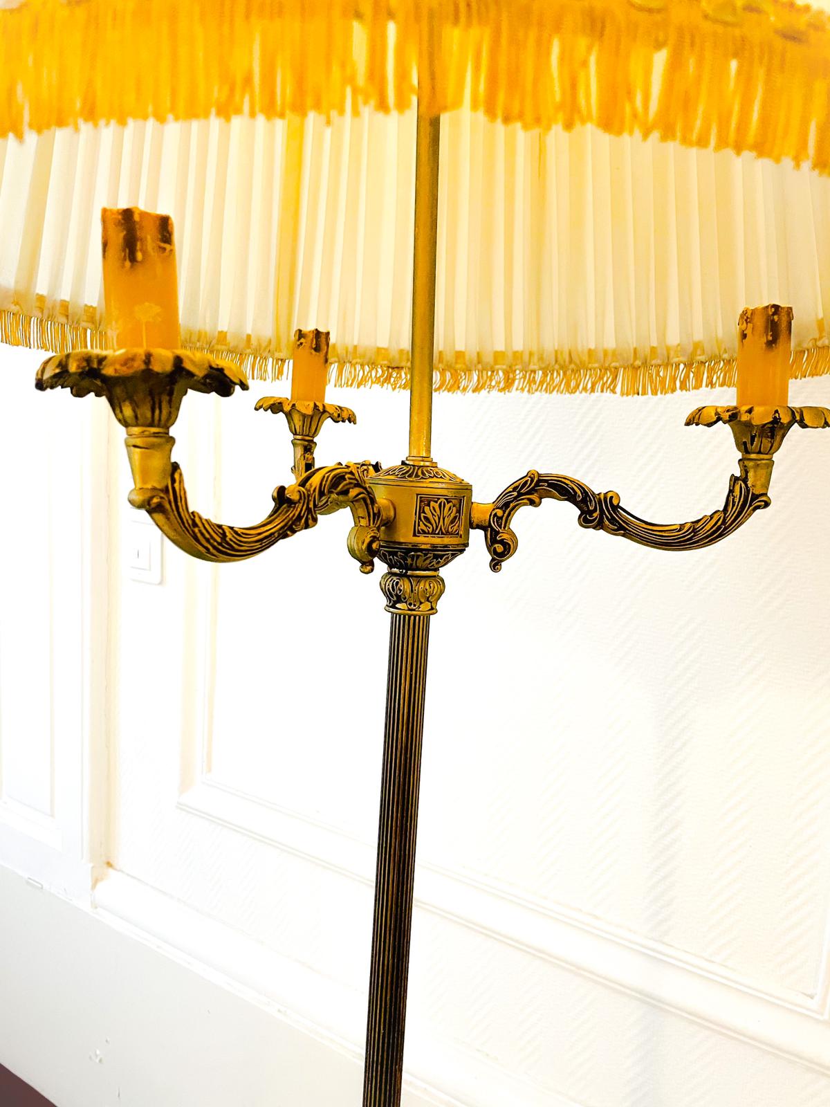 Louis XV vintage bronze lamppost