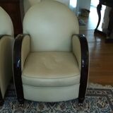 Pair armchairs 1930 art deco