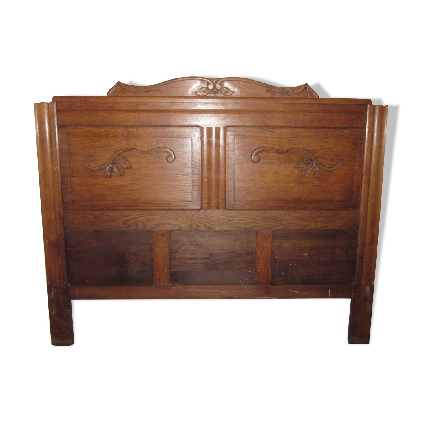 1950s oak headboard