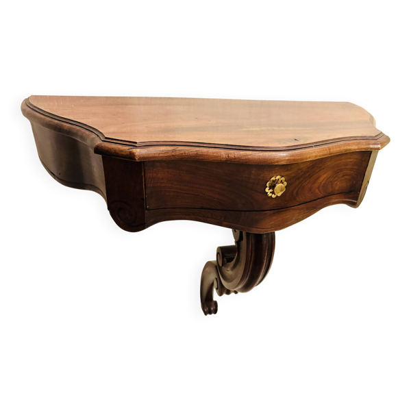 Console d’applique en noyer – style Louis XV