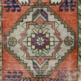 Small Vintage Turkish Rug 98x53 cm, Short Runner, Tribal, Shabby, Mini Carpet