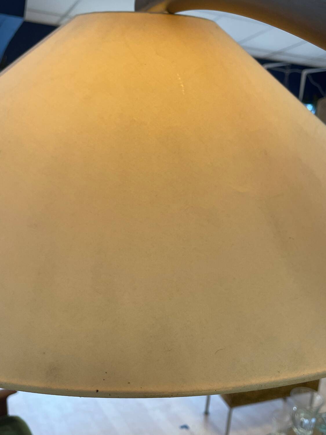 Luna walnut arc floor lamp by Natuzzi, 1990s