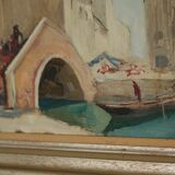 Painting "Scene of Venice" by Knut Norman