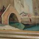 Painting "Scene of Venice" by Knut Norman
