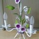 Lustre flowers painted sheet metal