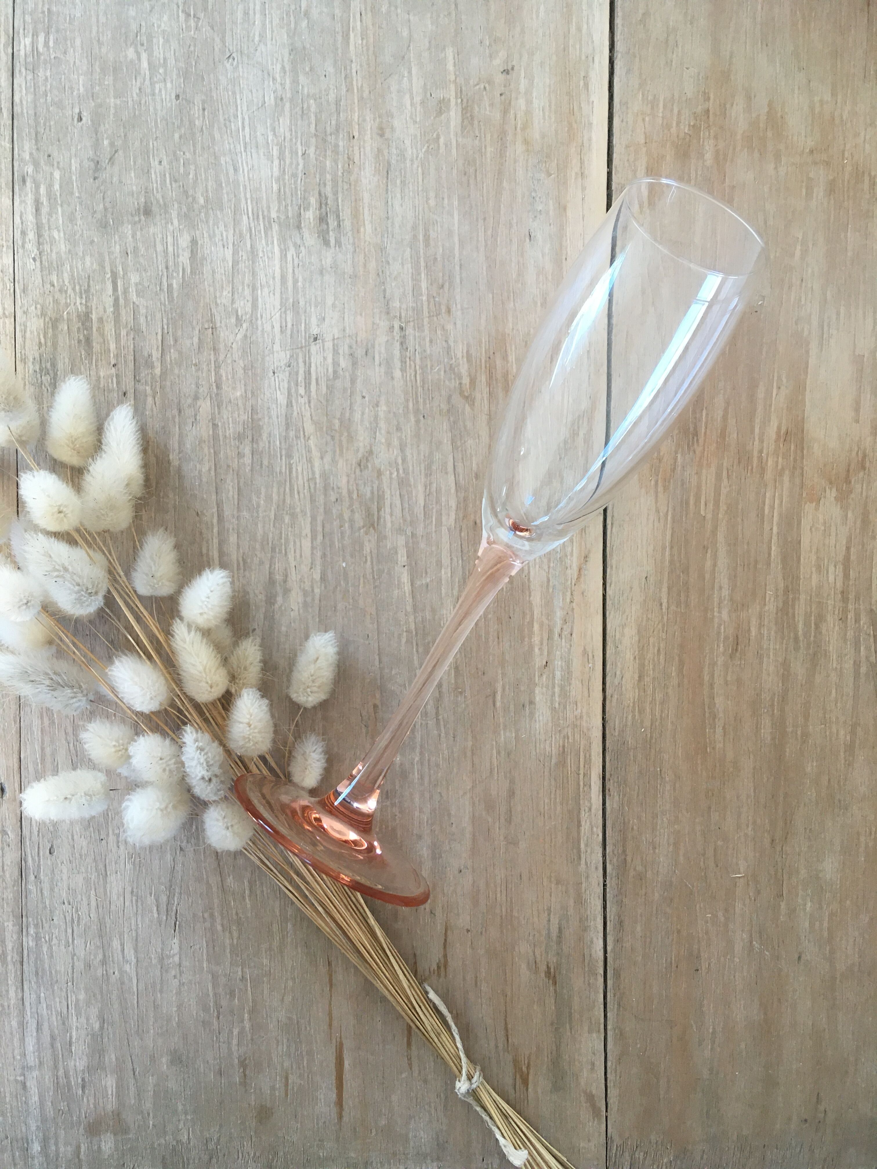 Champagne flutes Luminarc pied rose