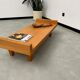 Modernist 1980s oak veneer coffee table