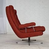 1970s, Swedish swivel armchair by Ulferts Sweden, furniture velour.