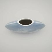 Virebent porcelain vase – minimalist landscape, France, 1970s