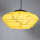 Art Deco Opaline Glass Ceiling Lamp, 1920s–1930s