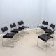 Omstack vintage metal chairs BIEFFEPLAST 1970s