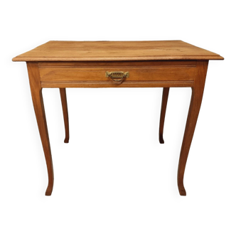 Table de bureau ancienne en chêne avec tiroir 57 x 85 cm