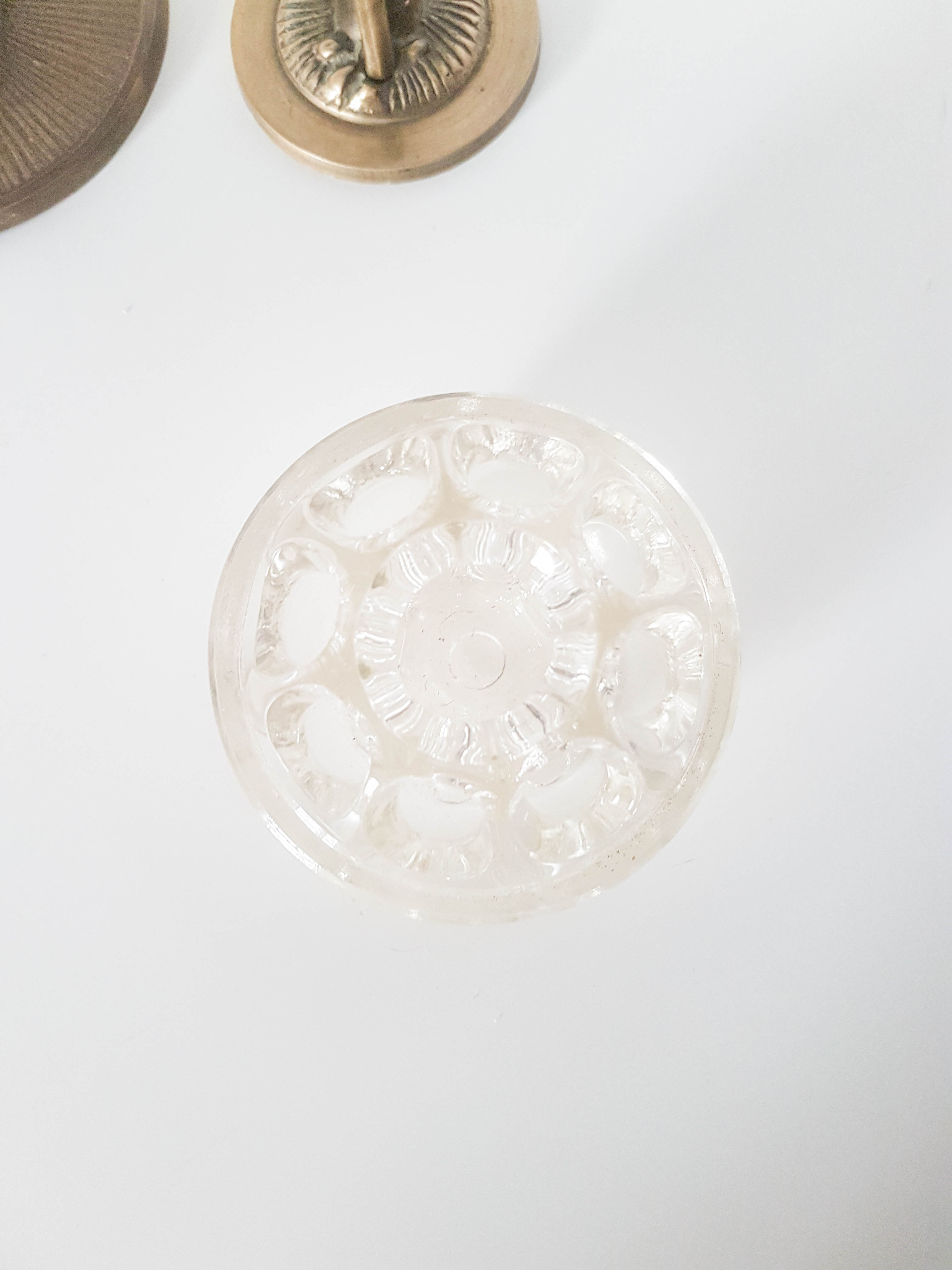 Vintage glass flower spade