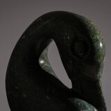 Shona bird sculpture in serpentine stone