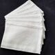 Set of 6 old white damask cotton napkins 53 x 53 cm