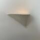 Vintage wall lamp, matte white plaster, France 1980