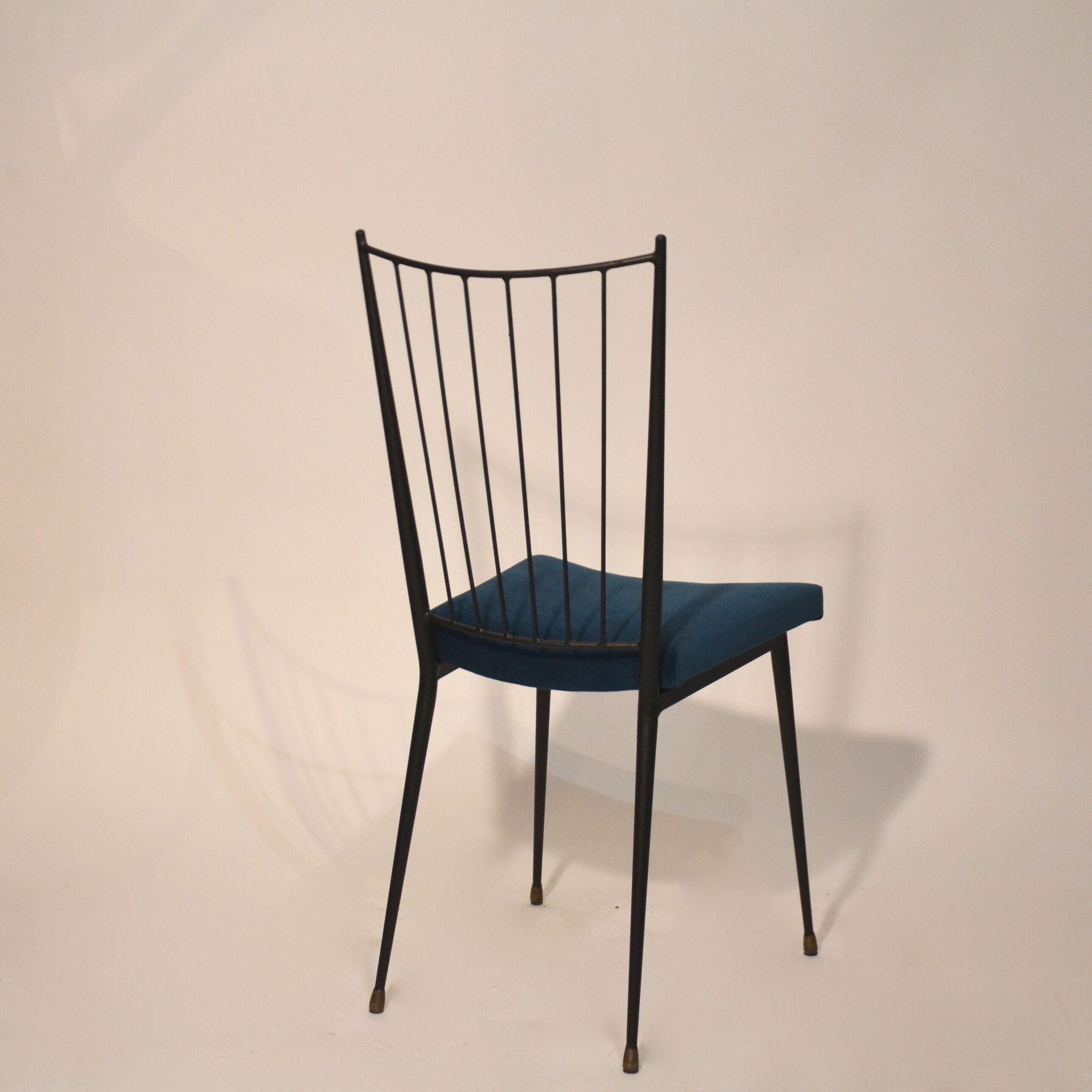 Chair by Colette Gueden in blue velvet
