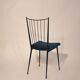 Chair by Colette Gueden in blue velvet