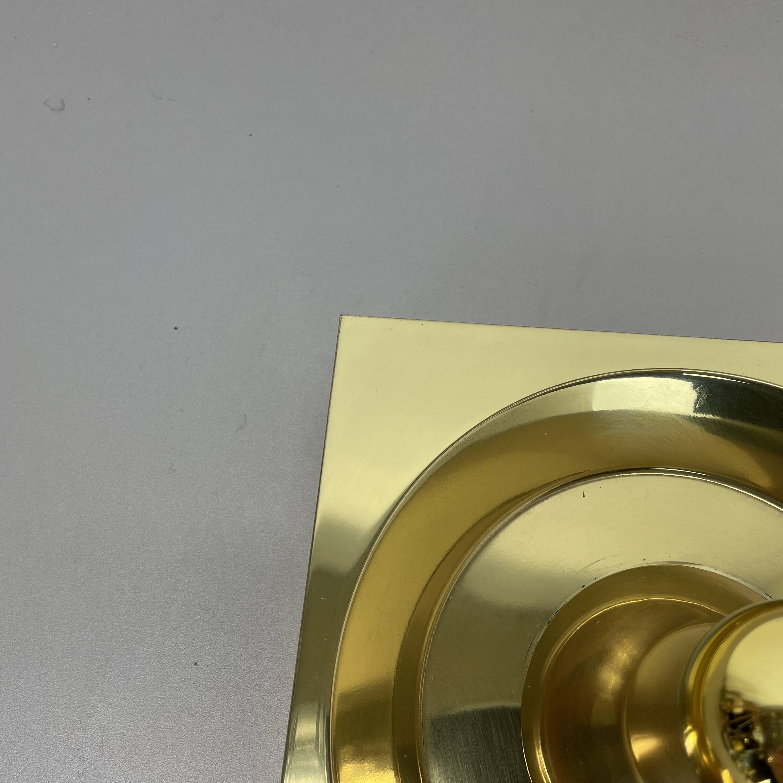 Rare Brass Pop Art Metal Wall Light by Klaus Hempel for Kaiser Leuchten, 1970s