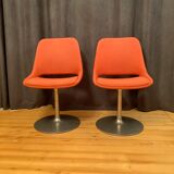 Pair of "Polaris" swivel chairs, exclusive, by Eero Aarnio, Asko Export, Finland, 1970s.