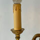 Bouillotte lamp Lucien Gau Paris in gilded bronze