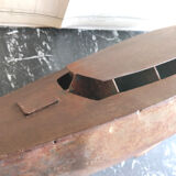 Vintage boat model in patinated metal