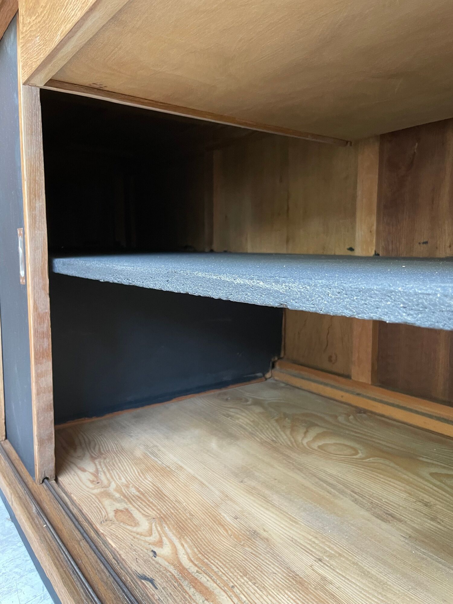 Two-sided counter sliding doors oak XXL 4m enfilade