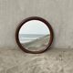 Grand miroir mural en bois