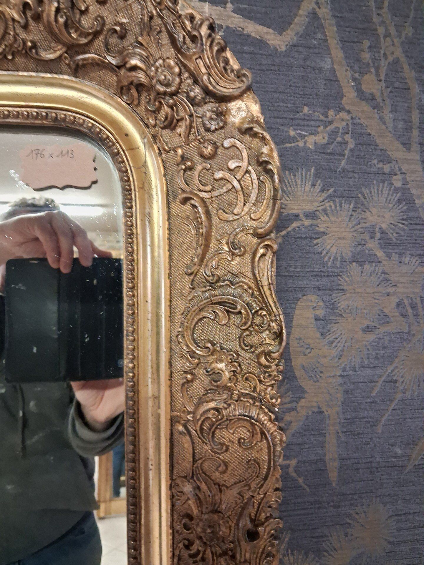 Mirror from the Napoleonic III era 176 x 113