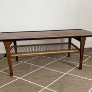 Scandinavian coffee table in rosewood, circa 1950-60.