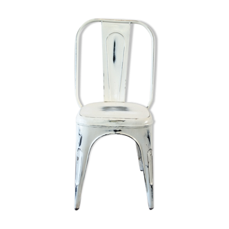 Chair white industrial vintage weathered