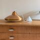 Lampe danoise vintage - Lampe en bronze avec diffuseur
