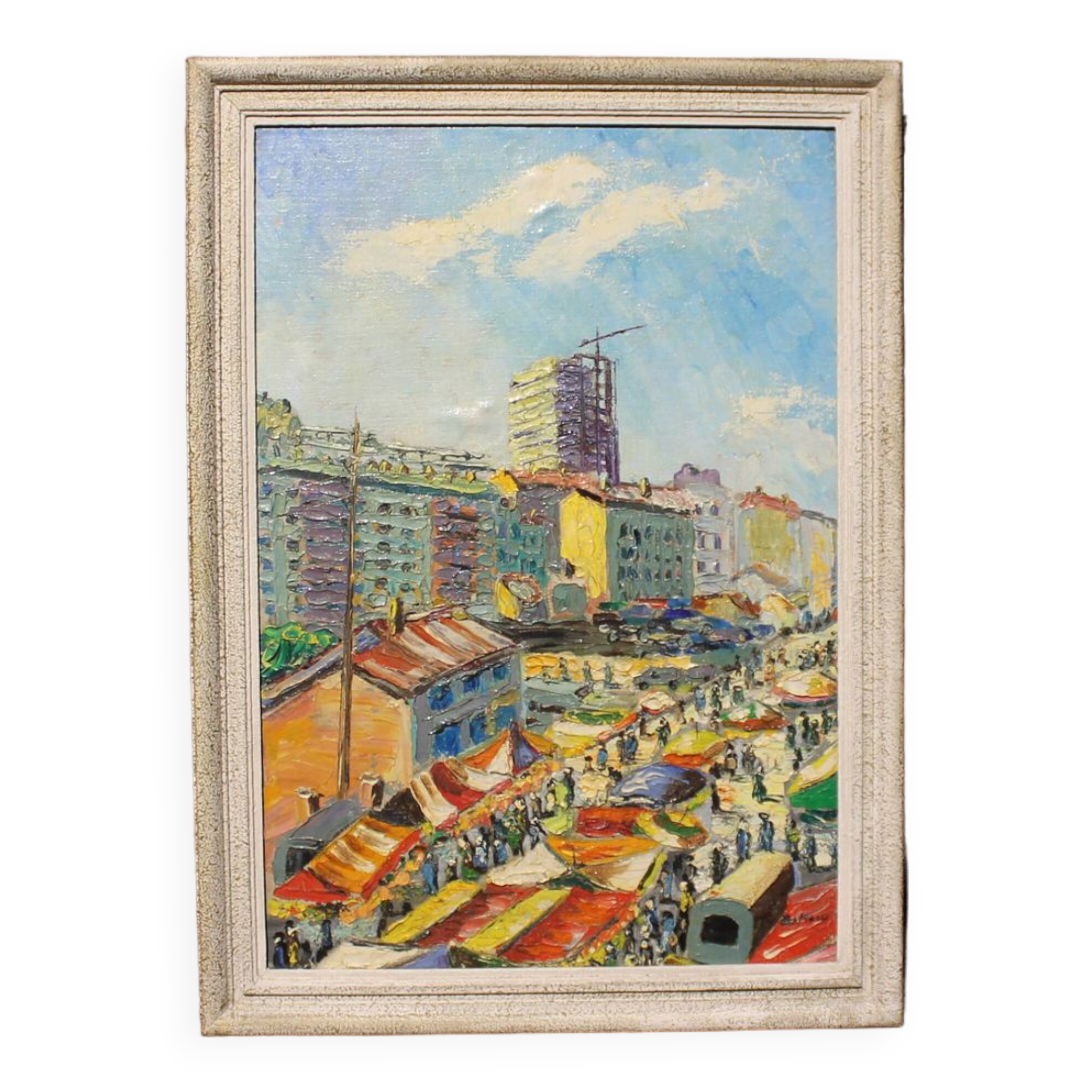 “flea market” painting, Paris