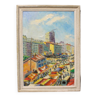 Tableau "marché aux puces", Paris