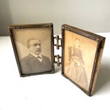 Foldable Antique Double frames Convex glass