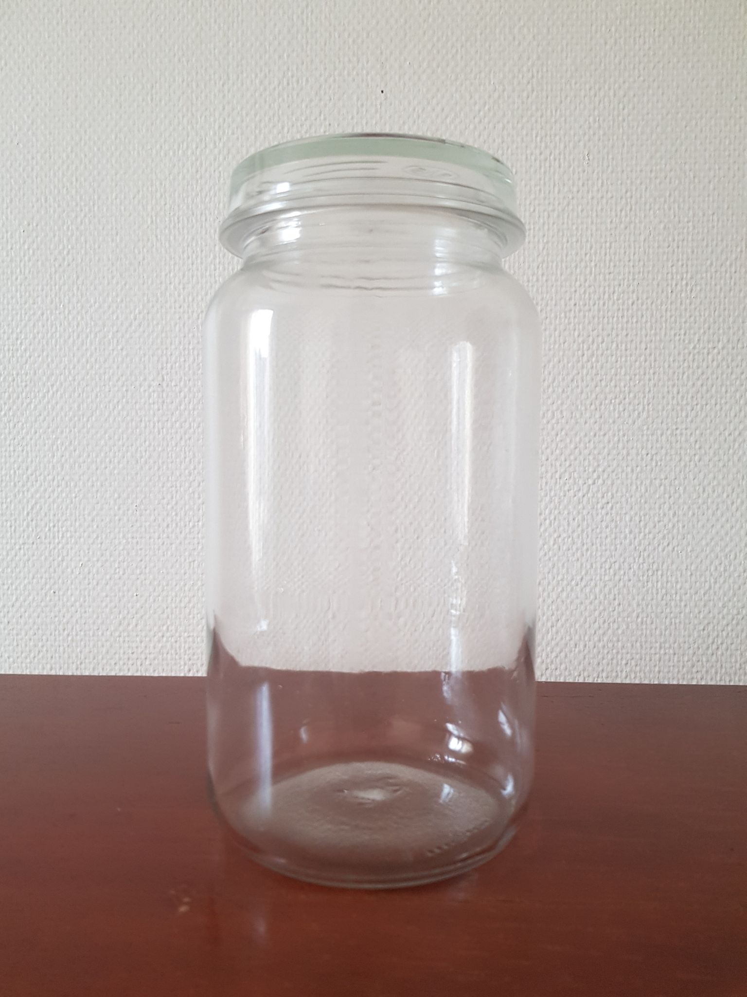 Excelsior glass jar